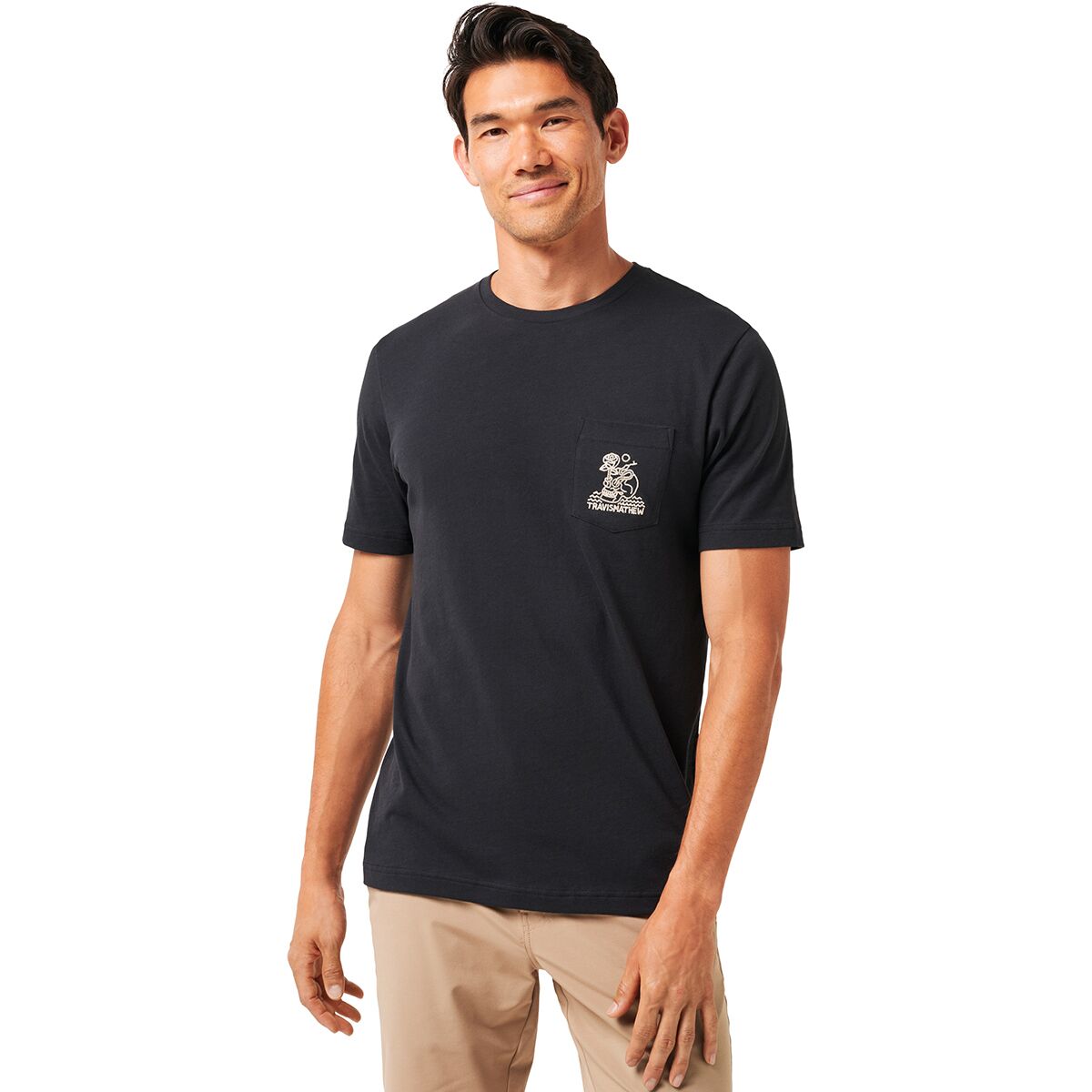 TravisMathew TravisMathew Lost Cave Pocket T-Shirt - Men's Black, XL