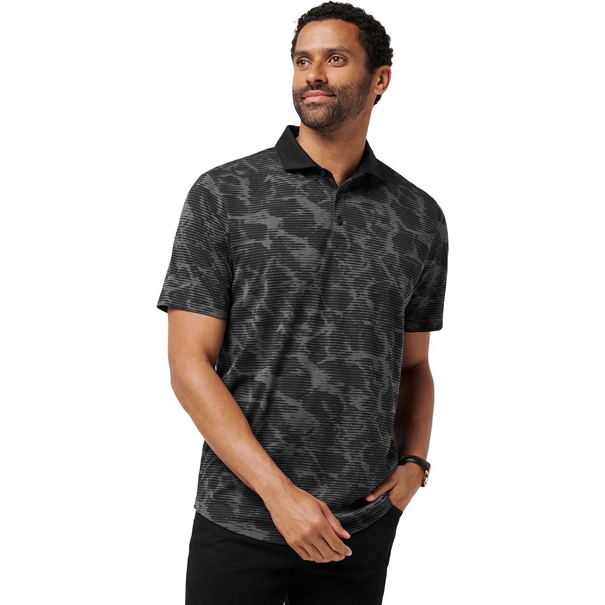 Image of TravisMathew Study Abroad Polo - Men's Black, S