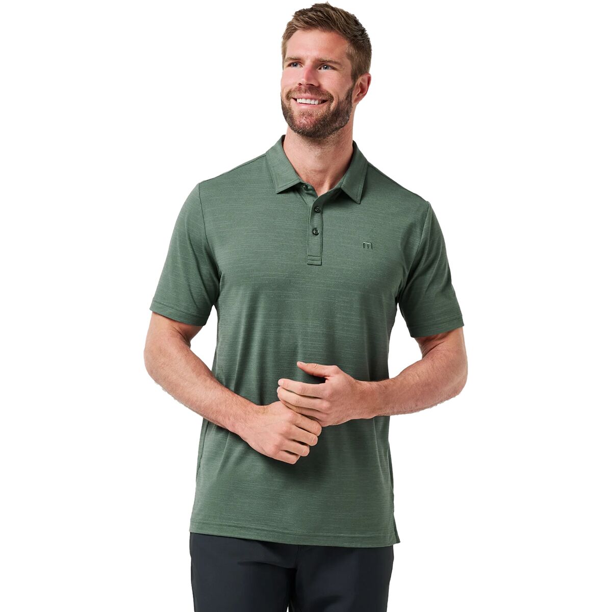 Image of TravisMathew The Heater Polo - Men's Balsam Green, M