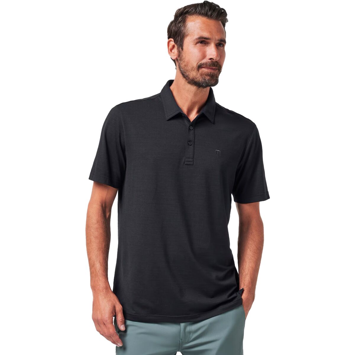 Image of TravisMathew The Heater Polo - Men's Black, M