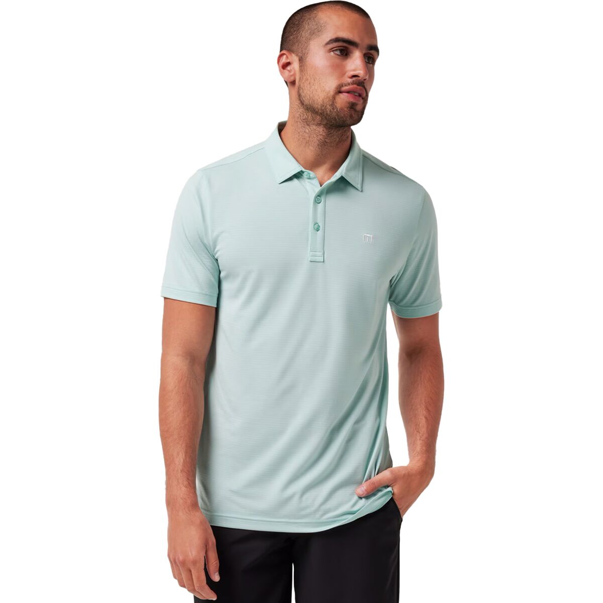 Image of TravisMathew The Heater Polo - Men's Eggshell Blue, S