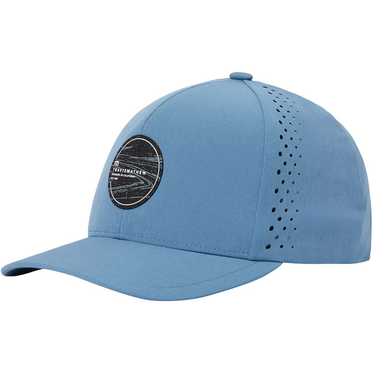 TravisMathew Long Journey Hat Captains Blue, One Size