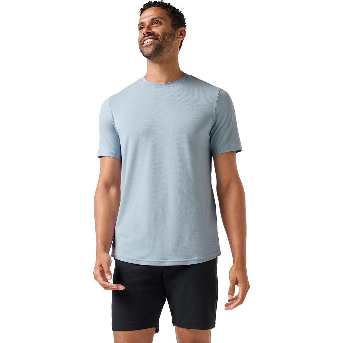Image of TravisMathew Cloud Crew T-Shirt - Men's Ash Blue, XXL