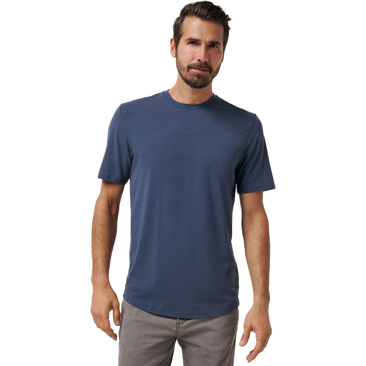 Image of TravisMathew Cloud Crew T-Shirt - Men's Blue Nights, L