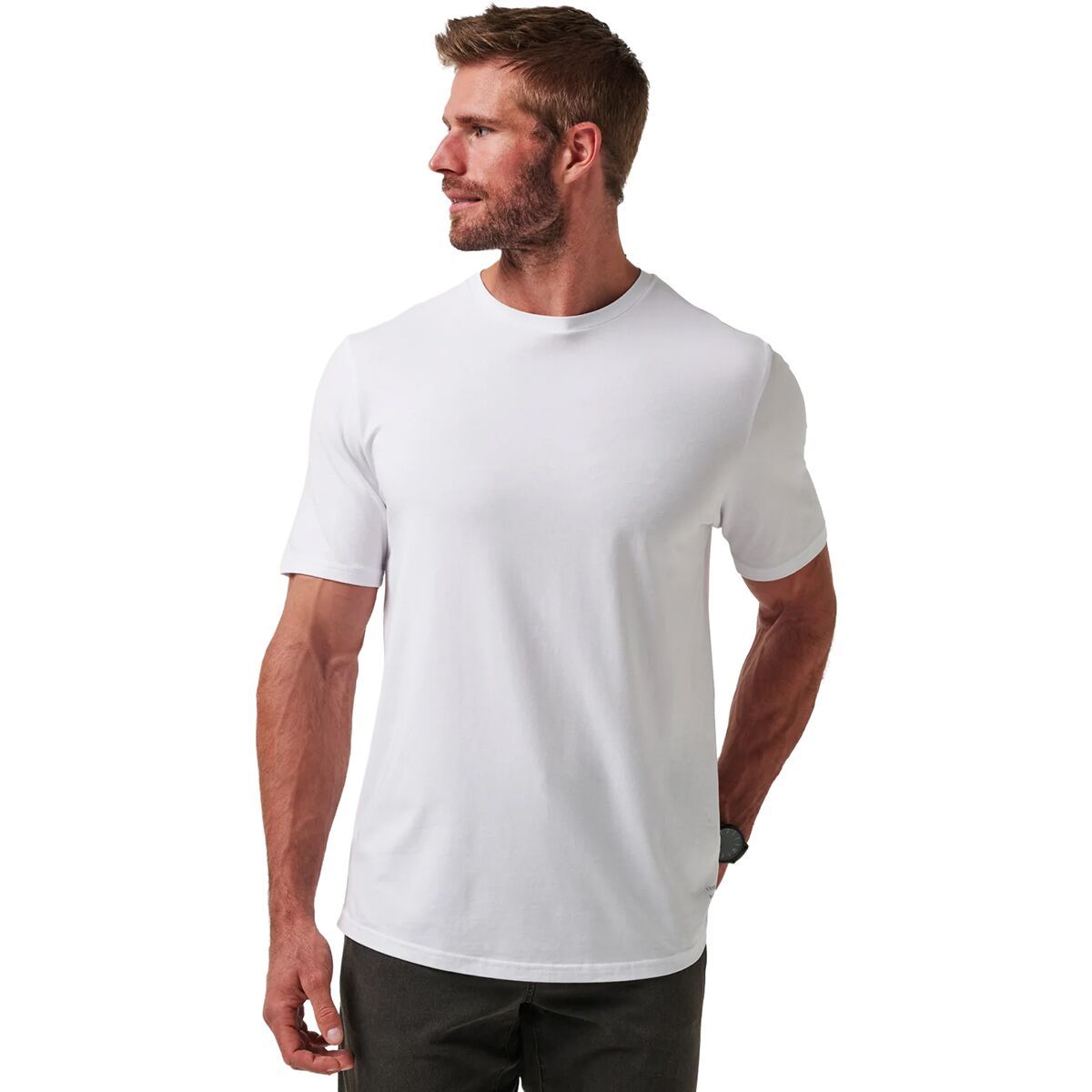 Image of TravisMathew Cloud Crew T-Shirt - Men's White, S