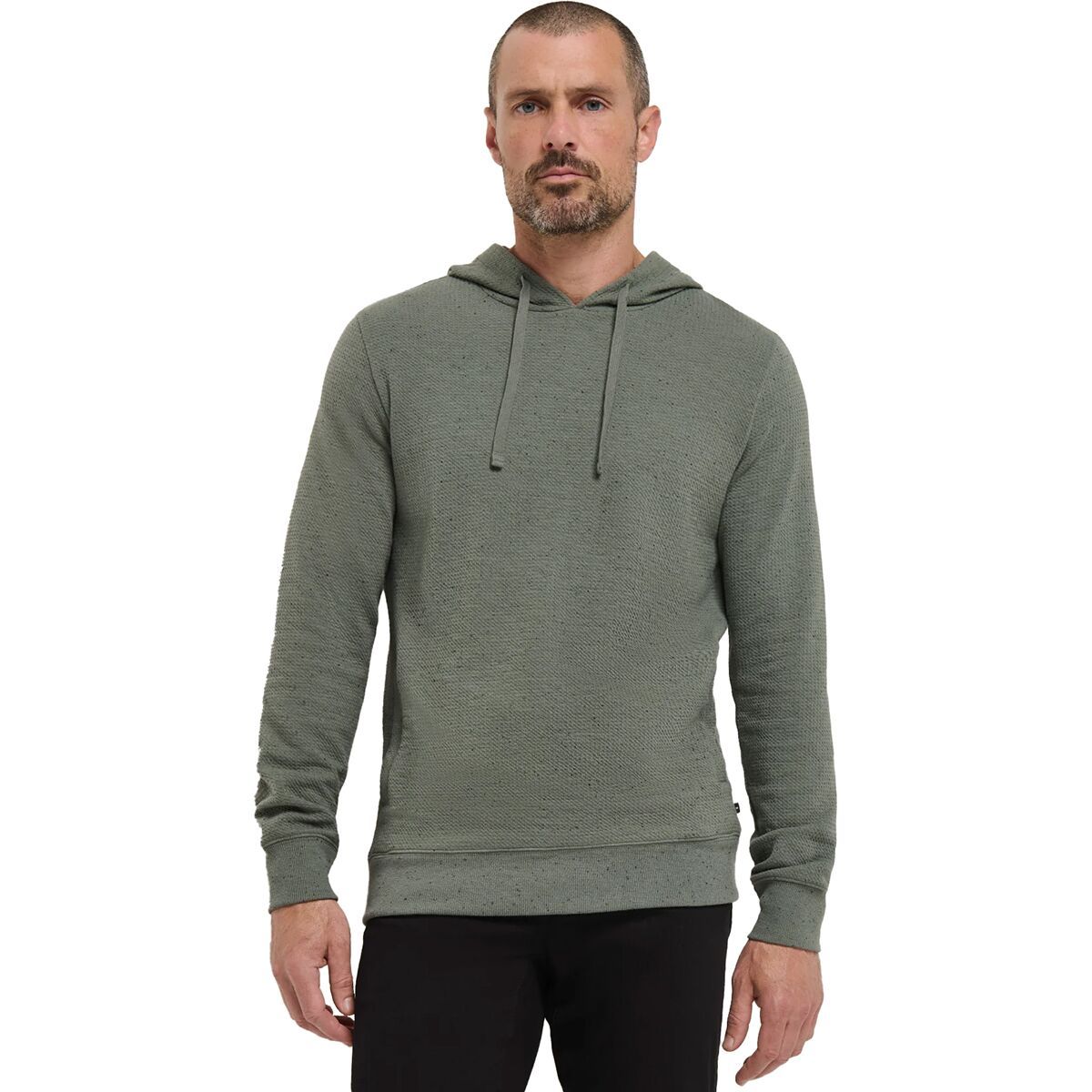 Image of TravisMathew Cloud Waffle Hoodie - Men's Dark Olive, S