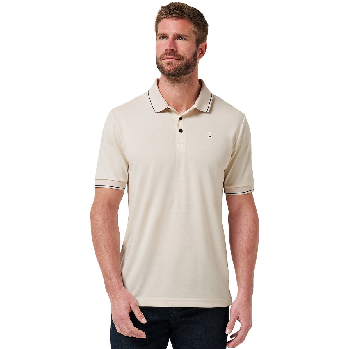 Image of TravisMathew Happier Hour Polo - Men's Birch, XXL