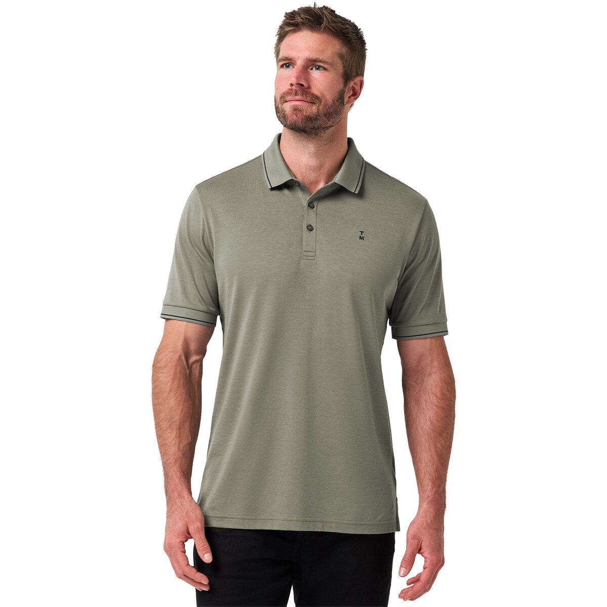 Image of TravisMathew Happier Hour Polo - Men's Dark Olive, XXL