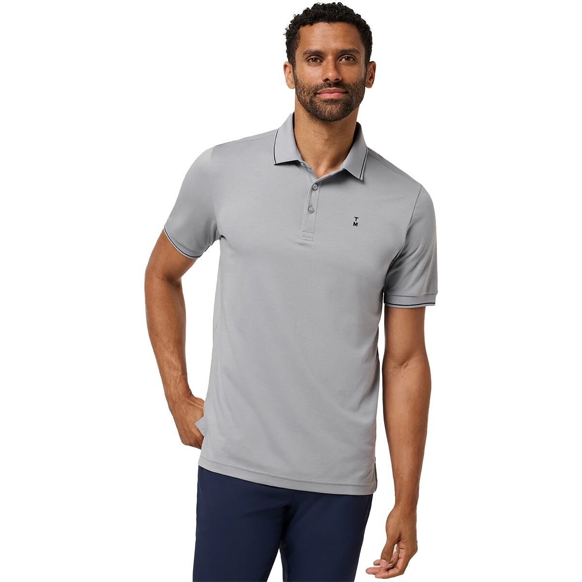 Image of TravisMathew Happier Hour Polo - Men's Light Grey, M