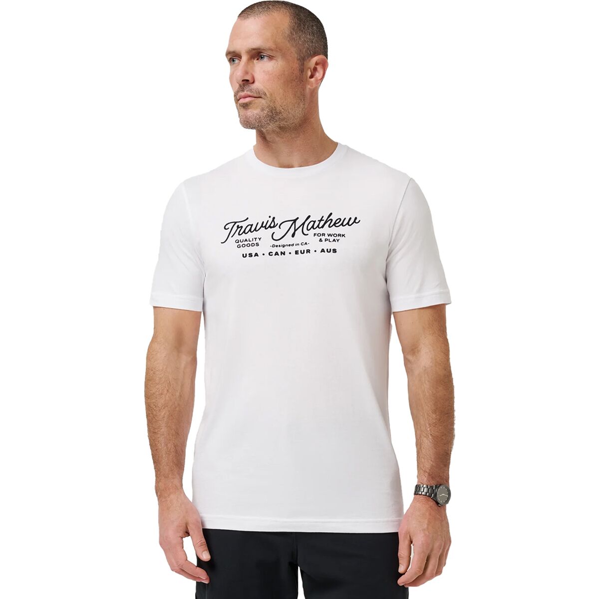 Image of TravisMathew Perfect Plan T-Shirt - Men's White, S
