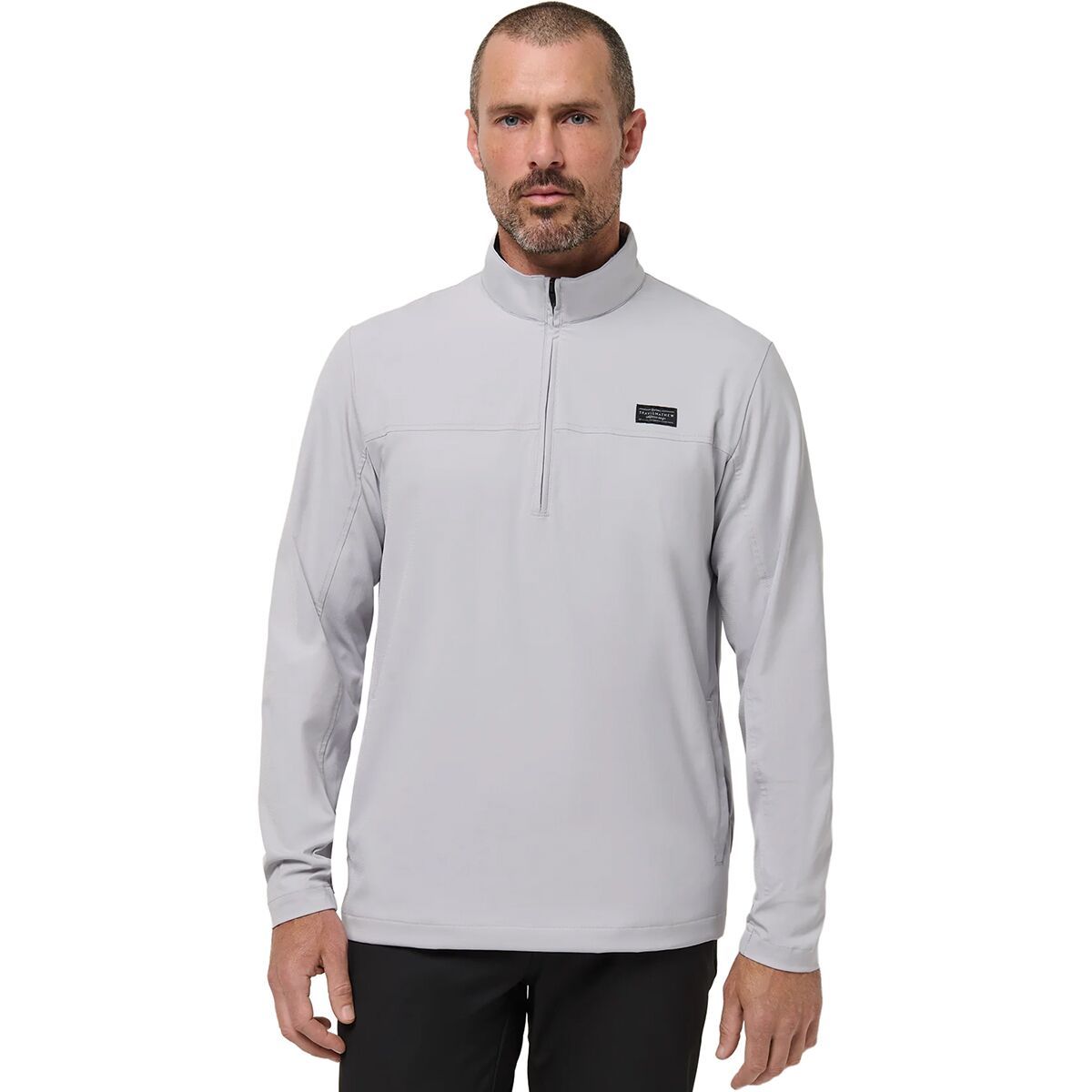 Image of TravisMathew Wanderlust 1/4-Zip Top - Men's Micro Chip, S