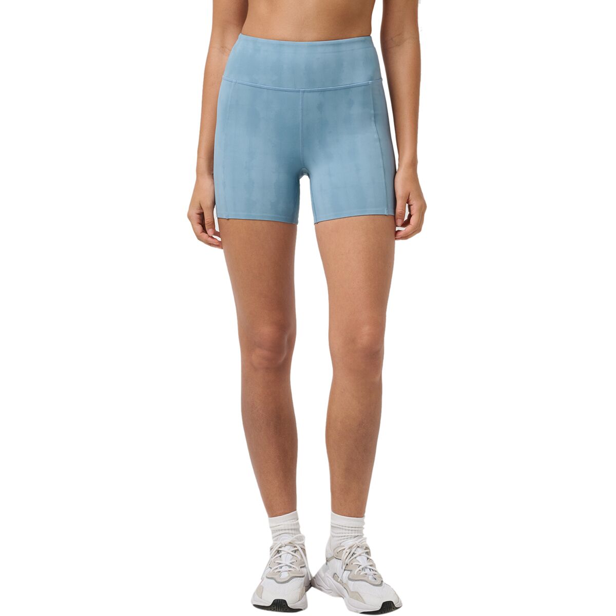 Image of TravisMathew Moveknit Bonded Short - Women's Smoke Blue Multi, M