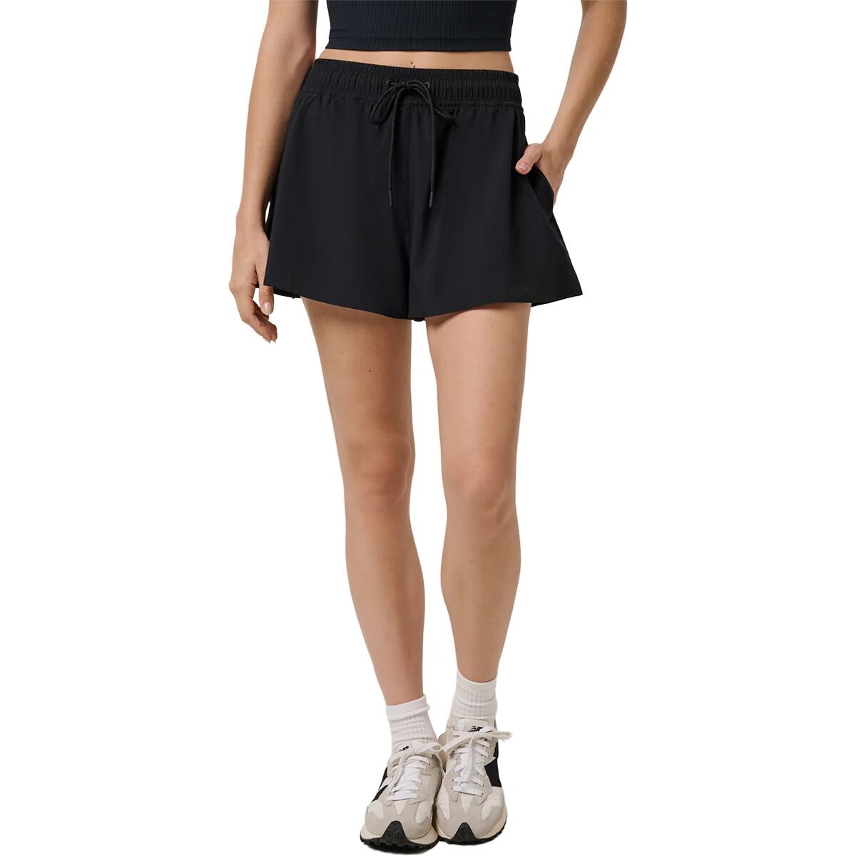 Image of TravisMathew Breezeblend Challenge Short - Women's Black, S