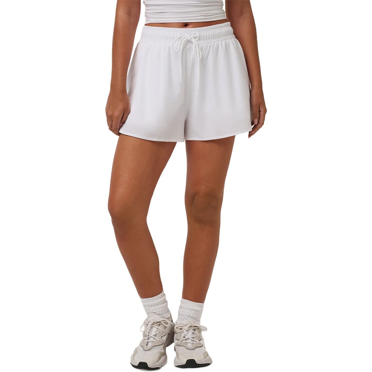Image of TravisMathew Breezeblend Challenge Short - Women's White, S