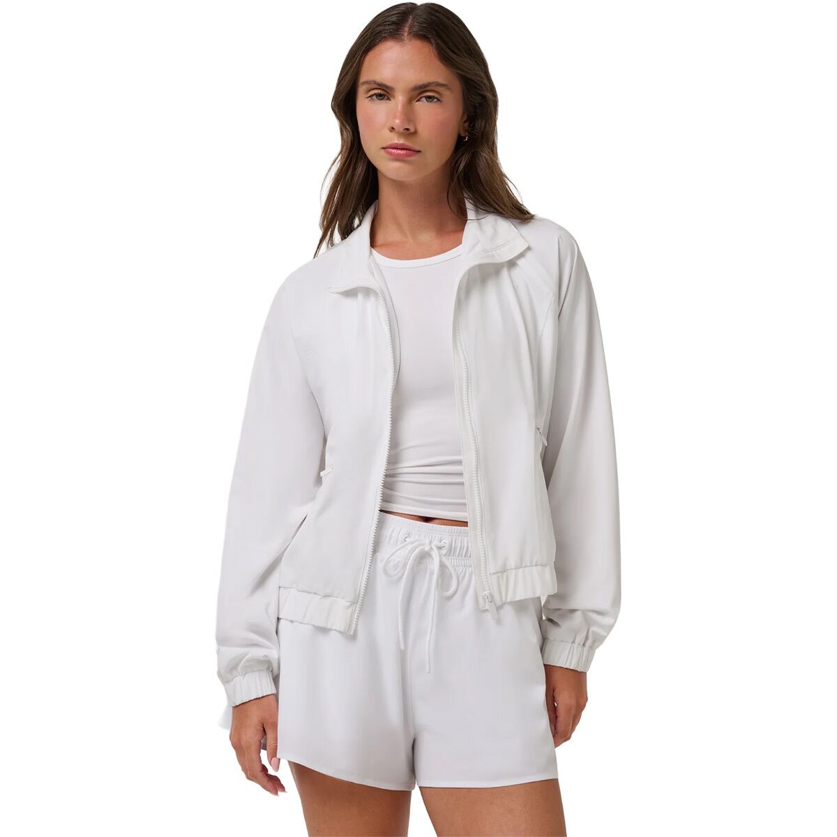 Image of TravisMathew BreezeBlend Travel Day Jacket - Women's White, XL
