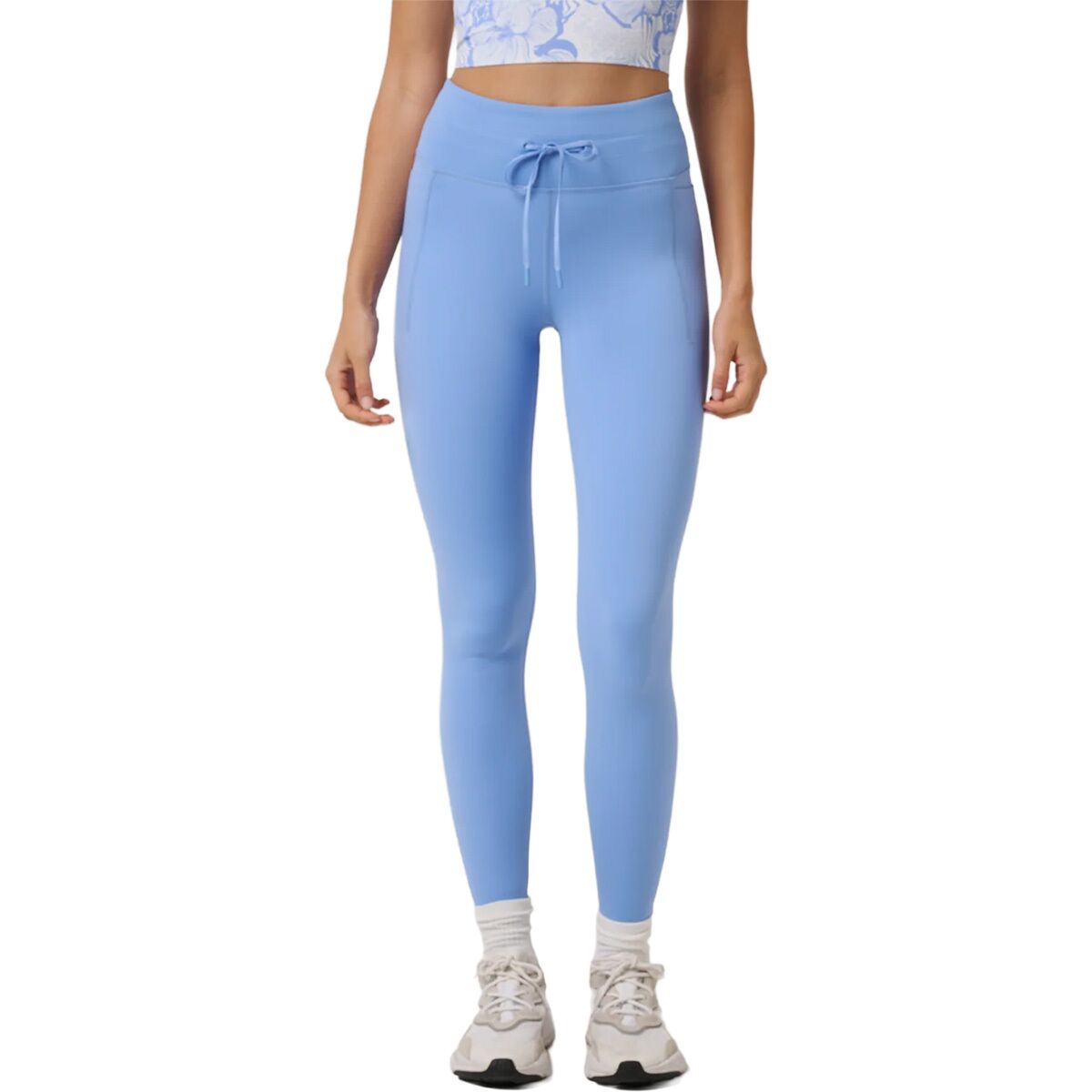Image of TravisMathew Moveknit Tie Bonded Legging - Women's Cornflower Blue, M