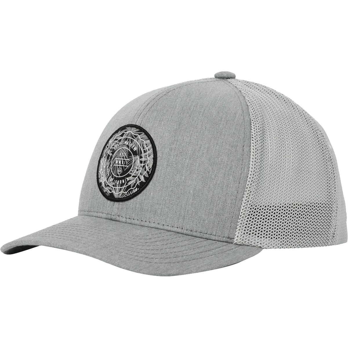 Image of TravisMathew The Patch Floral Hat Heather Grey, One Size