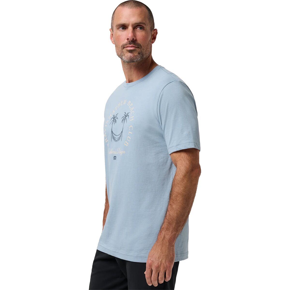 Image of TravisMathew Beach Club T-Shirt - Men's Ash Blue, S