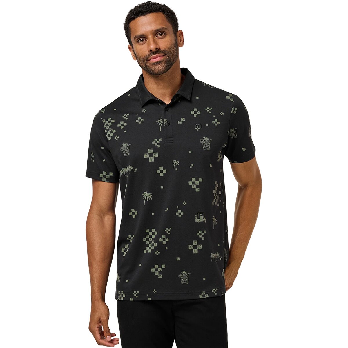 TravisMathew TravisMathew Beverage Cart Polo Shirt - Men's Black, M