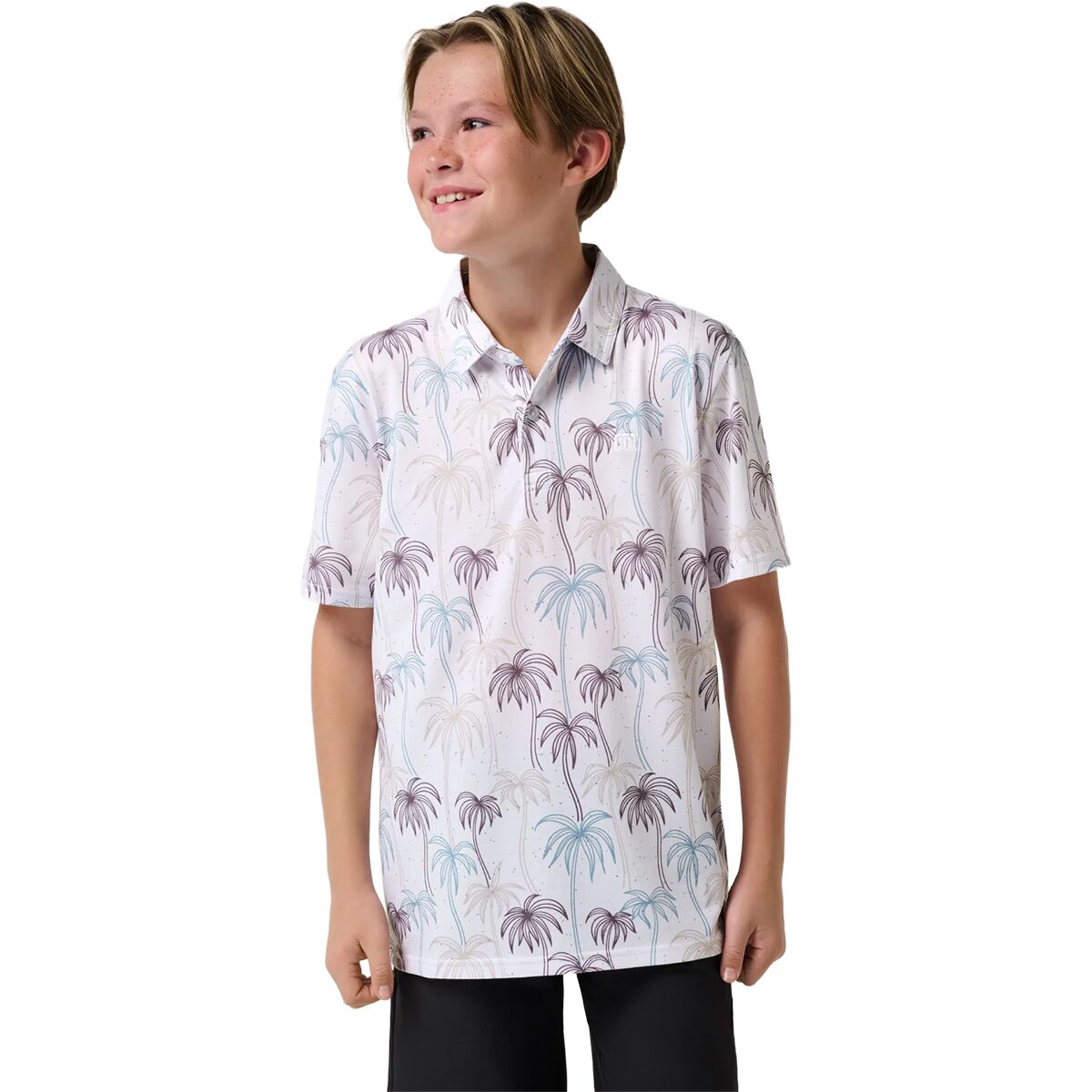 TravisMathew TravisMathew Featherweight Palm Shirt - Boys' White, L