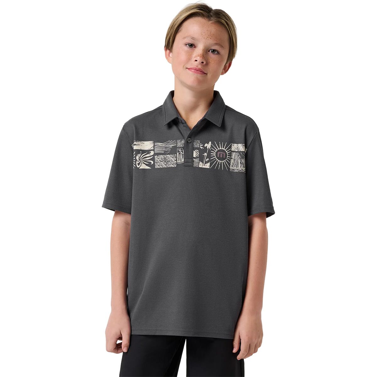 Image of TravisMathew Marina Shirt - Boys' Ebony, L