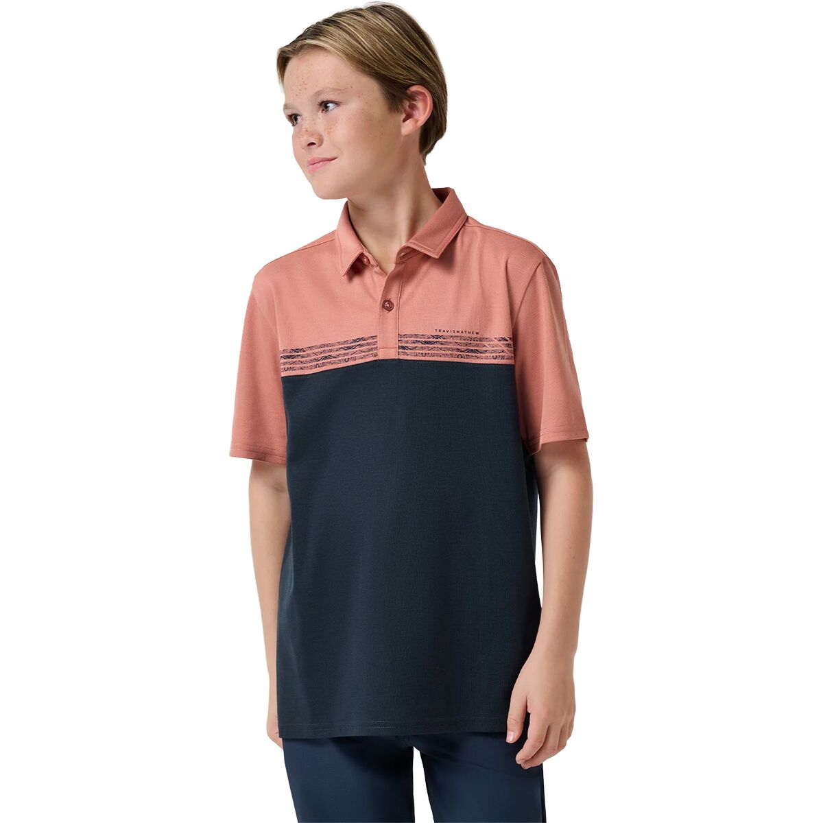 Image of TravisMathew Y Society Rules Shirt - Boys' Brick Dust, L