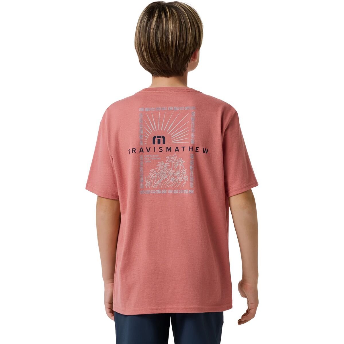 Image of TravisMathew Villa Views Shirt - Boys' Brick Dust, S