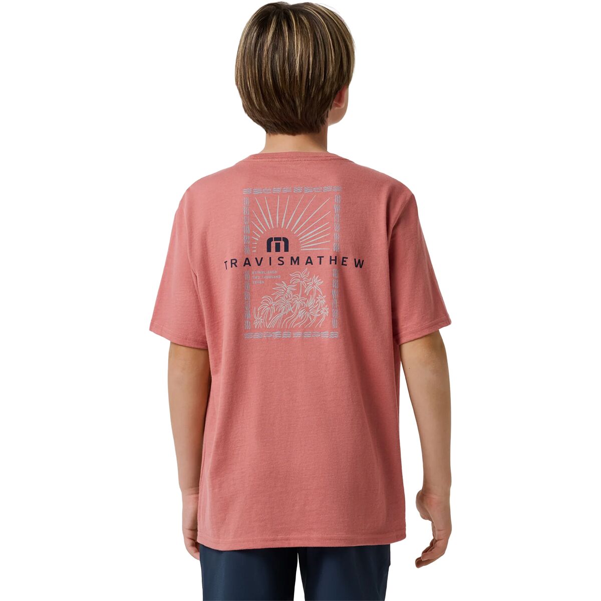 Image of TravisMathew Villa Views Shirt - Boys' Brick Dust, M