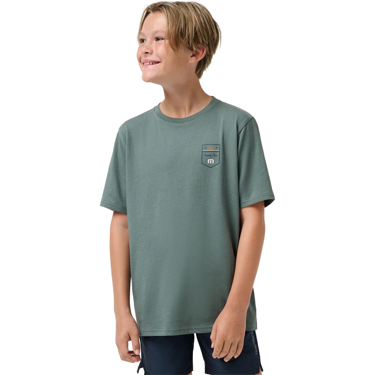 Image of TravisMathew Club Charm T-Shirt - Kids' Balsam Green, M