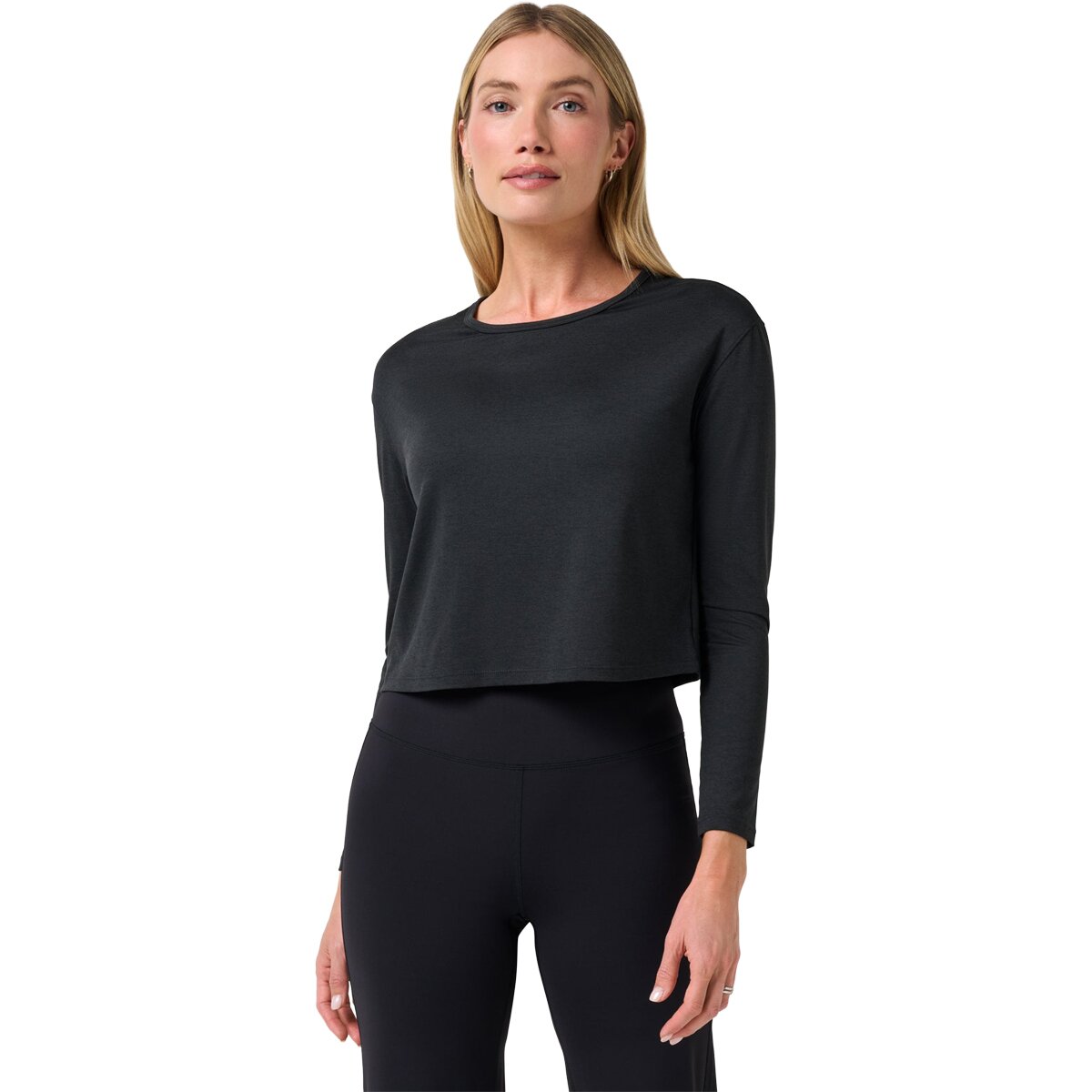 TravisMathew Skyloft Light Celestia Long-Sleeve Top - Women's Heather Black, XL