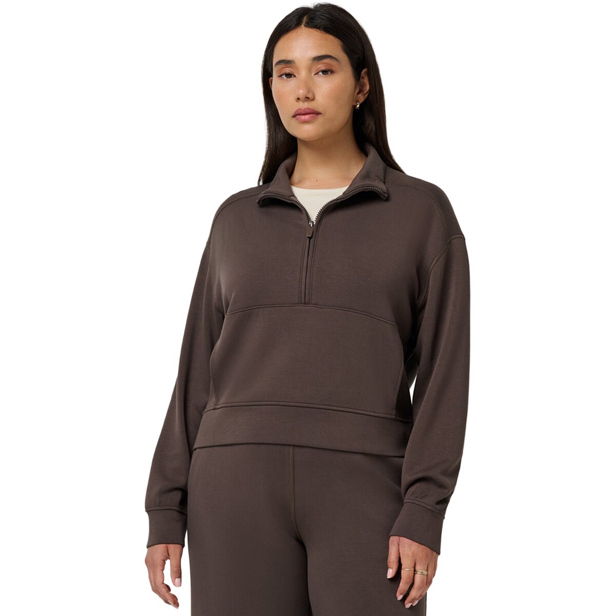 TravisMathew TravisMathew Skyloft Soft 1/2-Zip Pullover - Women's Turkish Coffee, XL