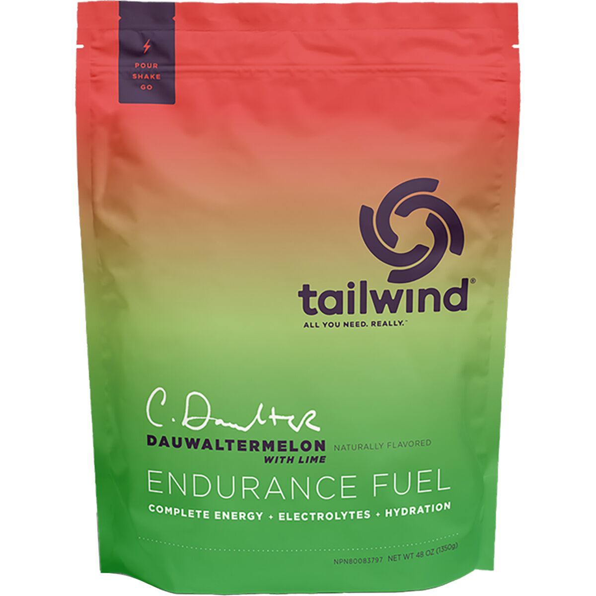 Image of Tailwind Nutrition Endurance Fuel Dauwaltermelon, 50-Serving Bag, One Size