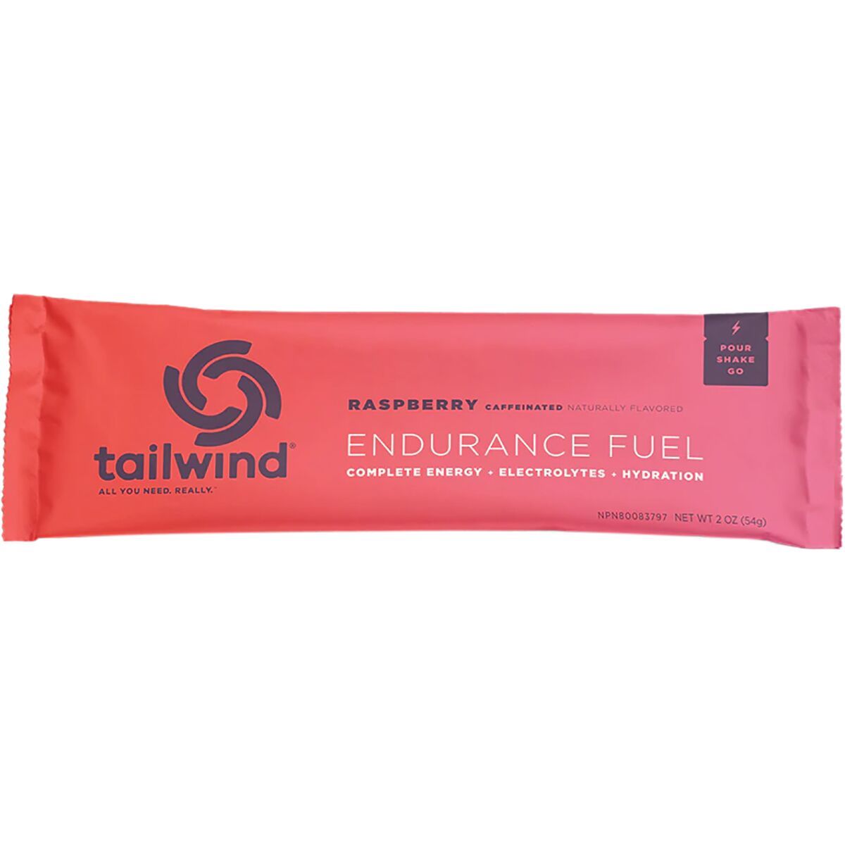 Image of Tailwind Nutrition Caffeinated Endurance Fuel Raspberry Buzz, 12-Pack Box, One Size