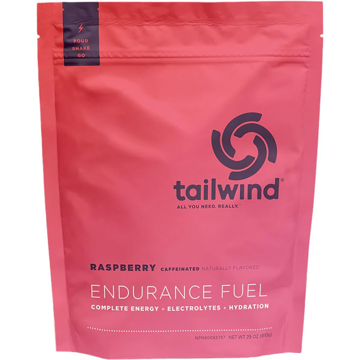 Image of Tailwind Nutrition Caffeinated Endurance Fuel Raspberry Buzz, 30 serving, One Size