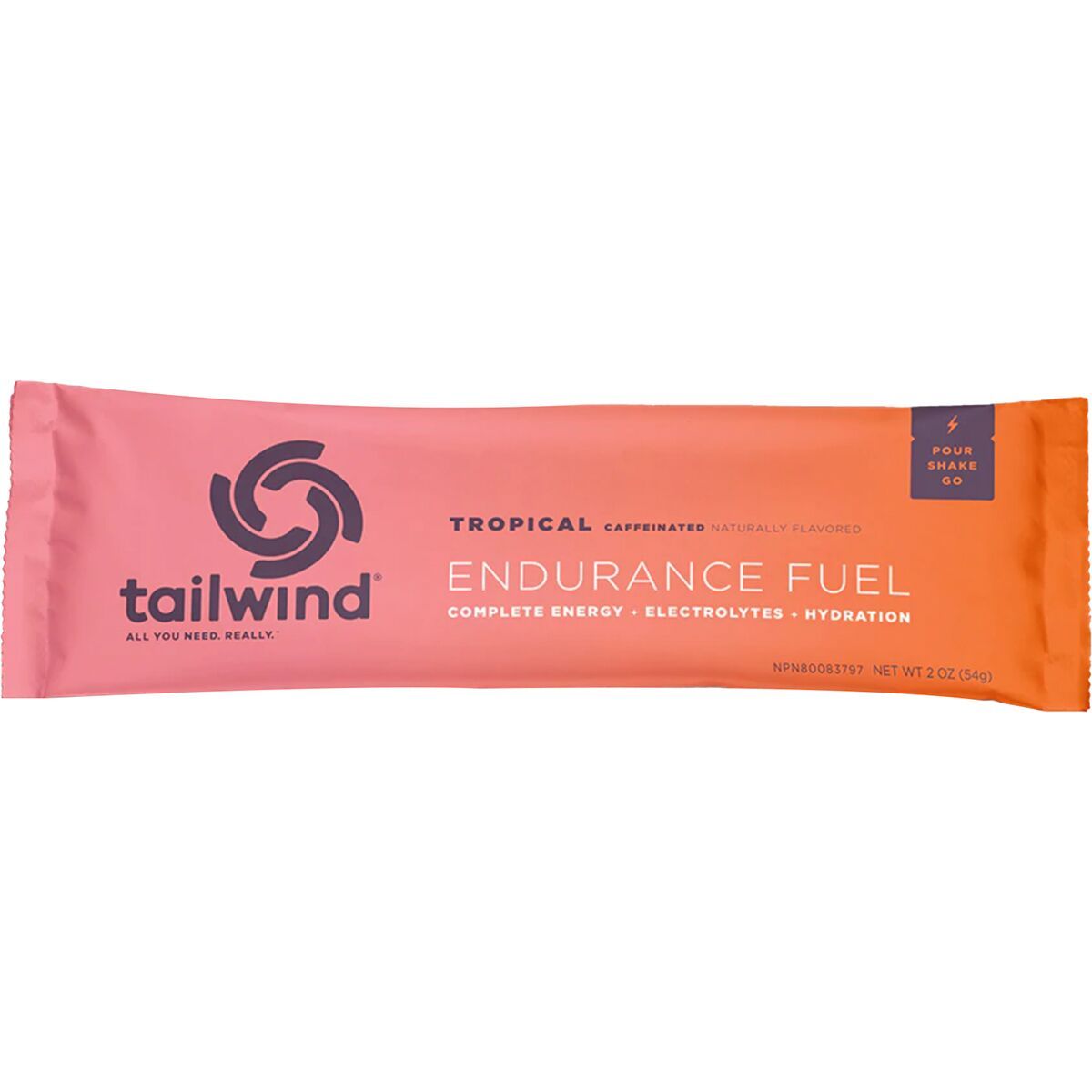 Image of Tailwind Nutrition Caffeinated Endurance Fuel Tropical Buzz, 12-Pack Box, One Size