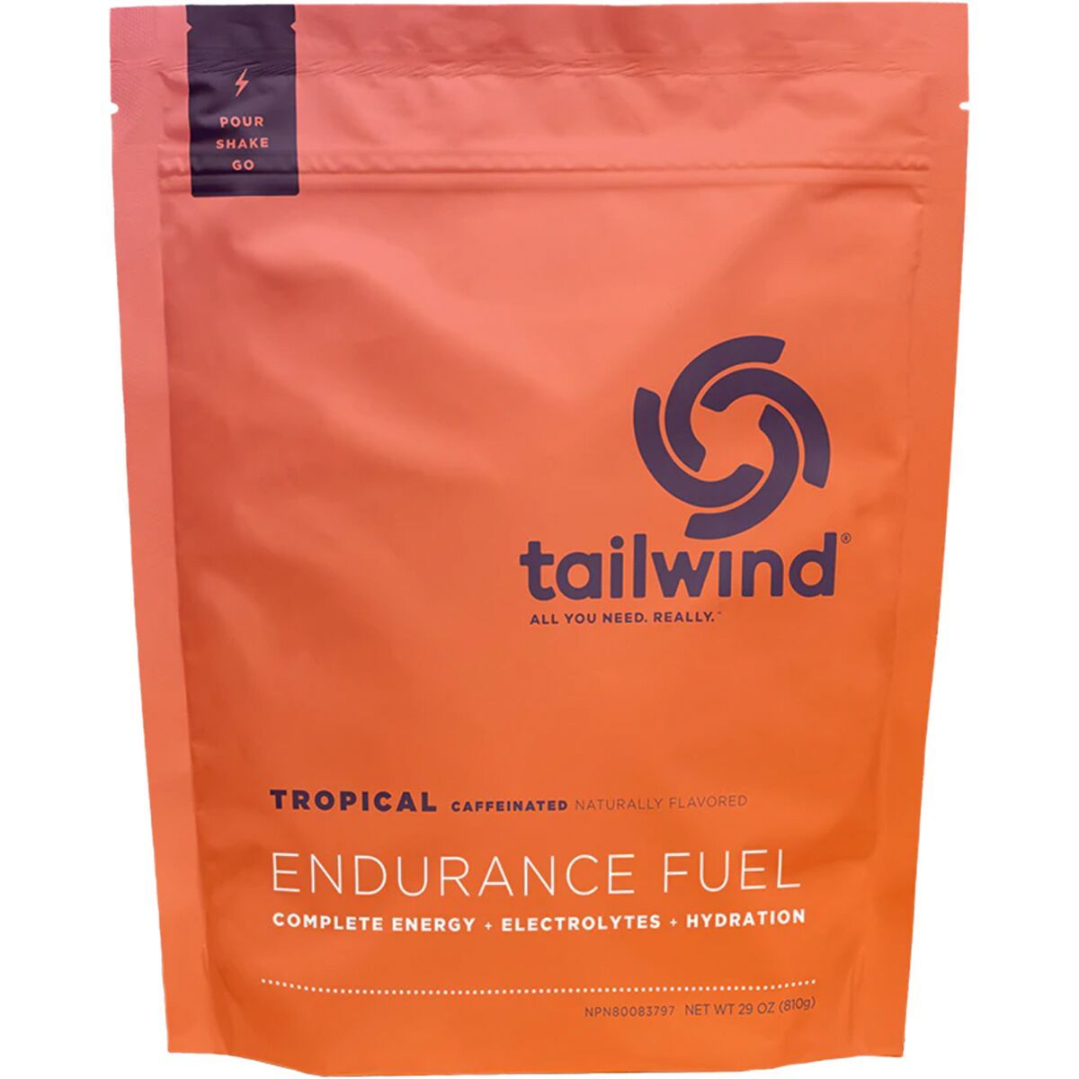 Image of Tailwind Nutrition Caffeinated Endurance Fuel Tropical Buzz, 30 serving, One Size