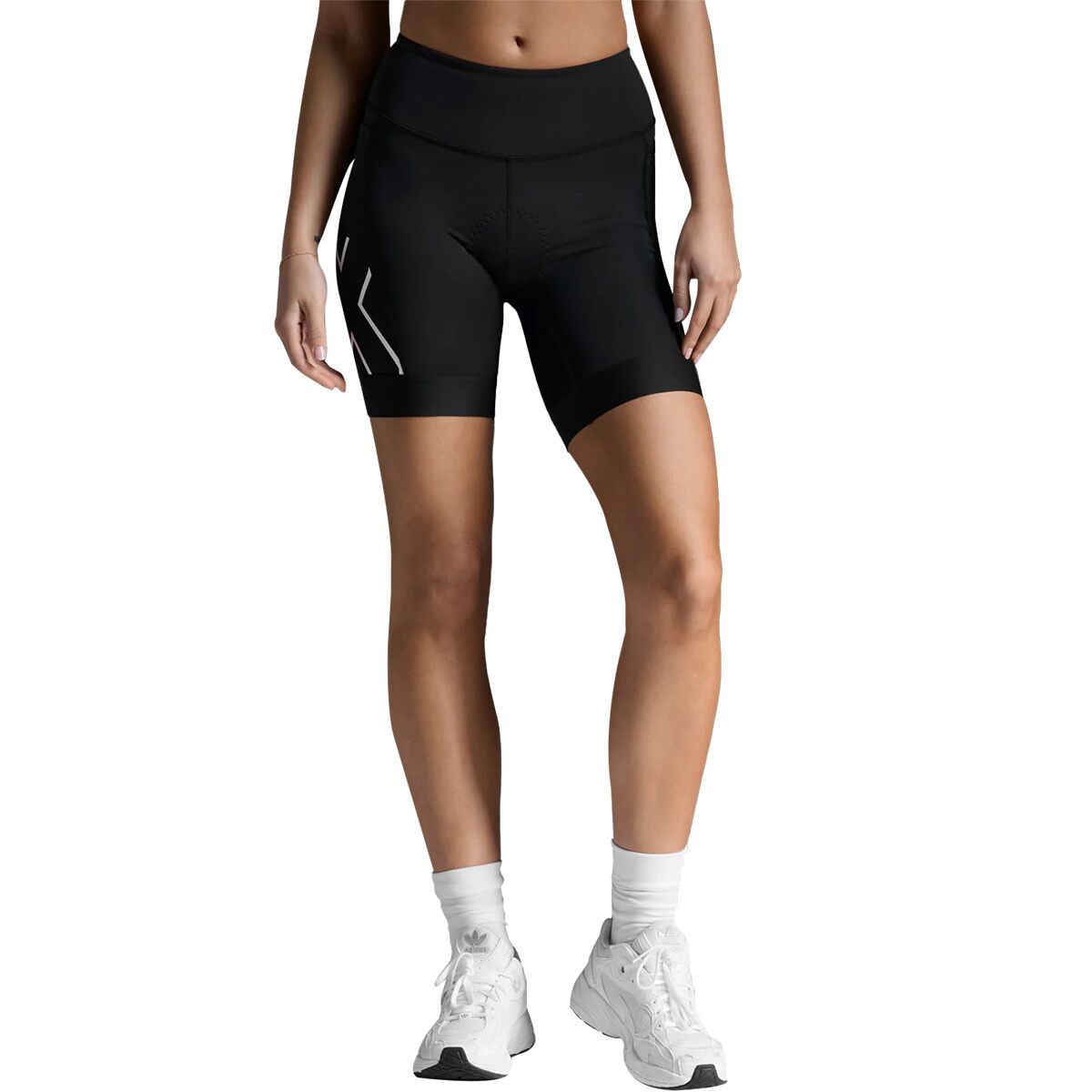 Image of 2XU Core Tri 6in Short - Women's Black/White, XS