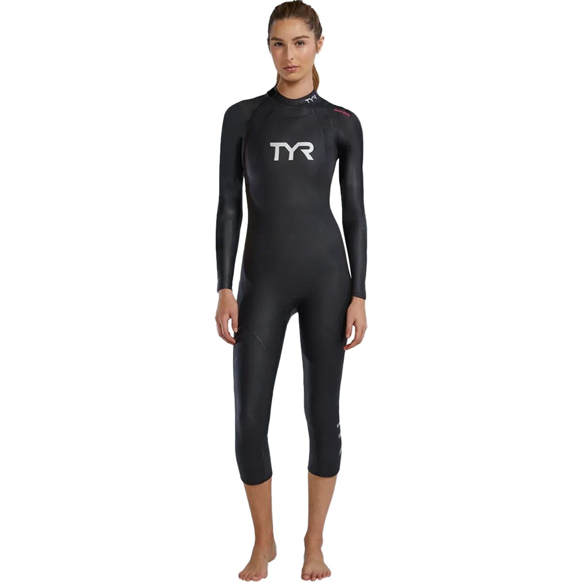 Image of TYR Hurricane CAT1 Wetsuit - Women's Black/Orchid, XS