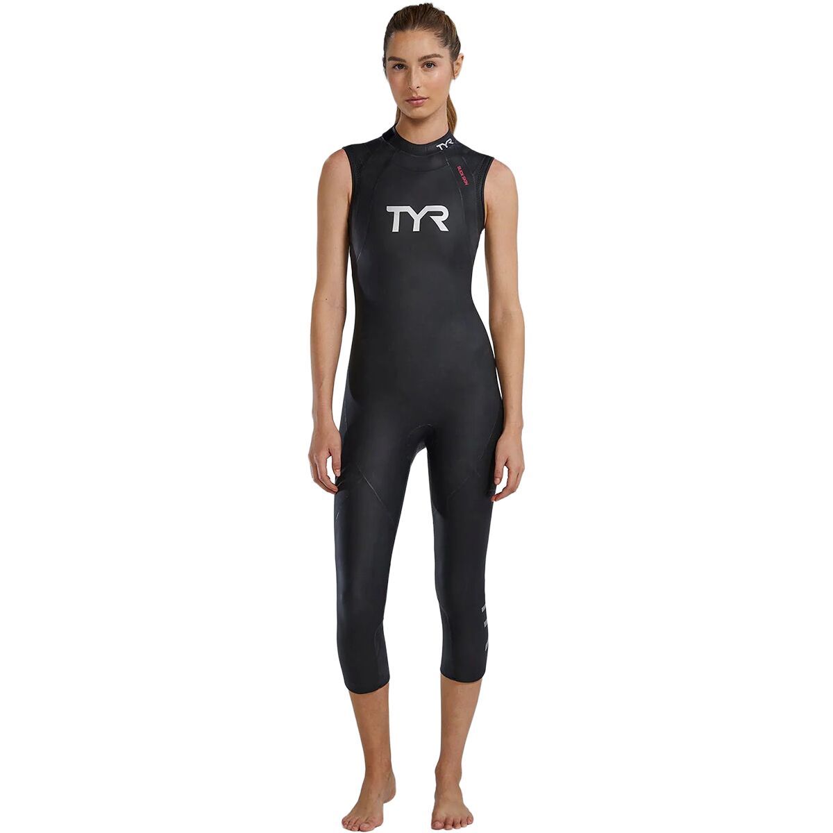 Image of TYR Hurricane CAT1 SVL Wetsuit - Women's Black/Orchid, XL