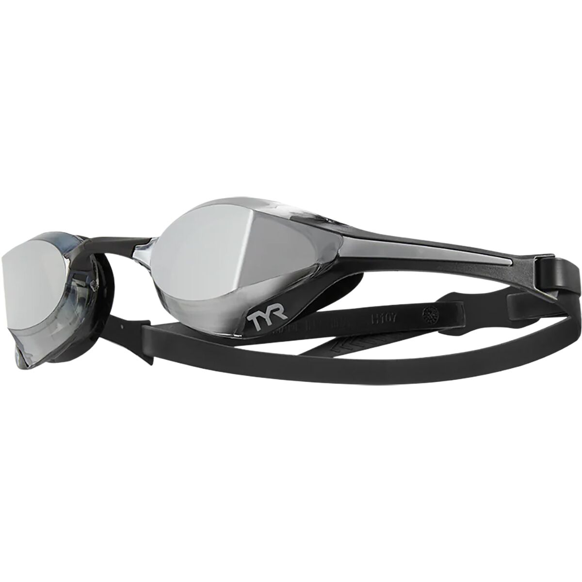 Image of TYR Tracer X Elite Racing Mirrored Goggle Silver/Black, One Size