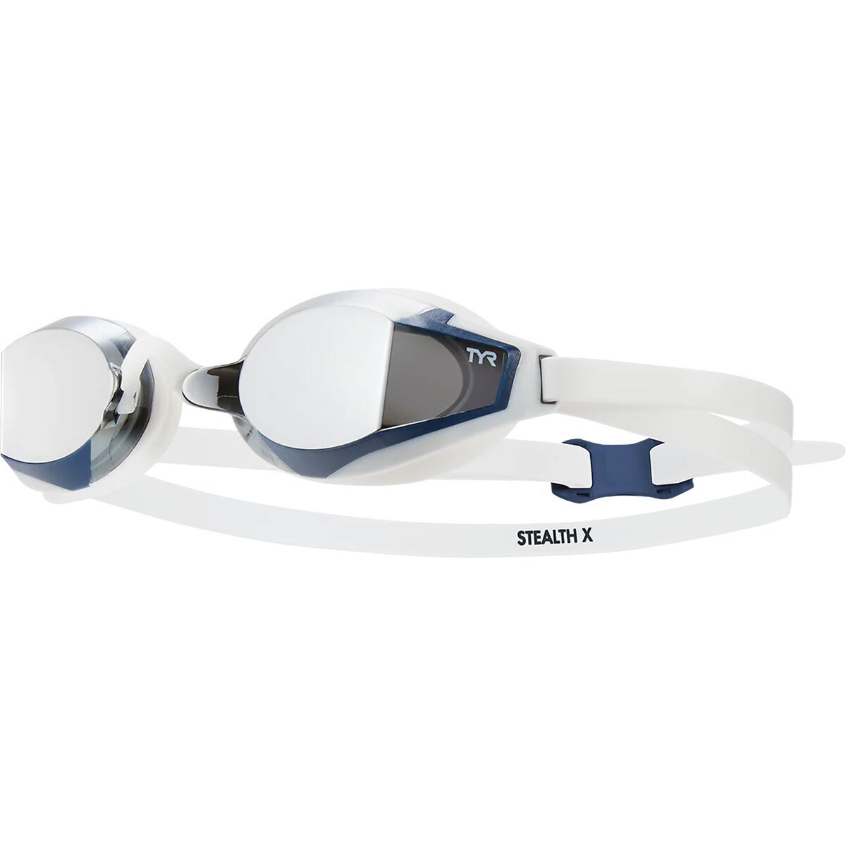 Image of TYR Stealth-X Race Mirrored Goggle Silver/White, One Size