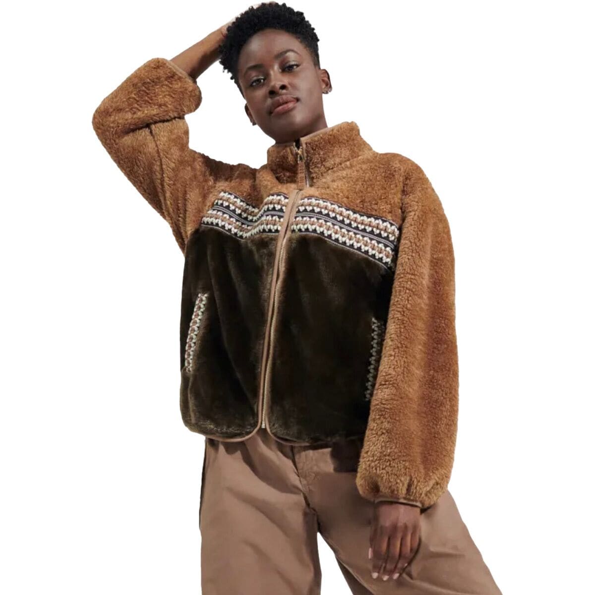 Fur sales sherpa jacket