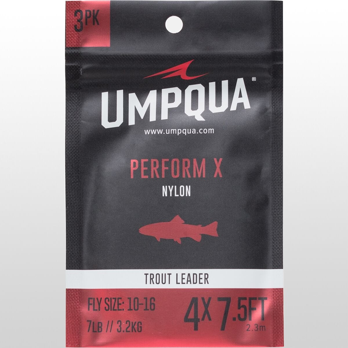 Umpqua Perform x Trout Leader - 3 Pack 7.5ft / 5X