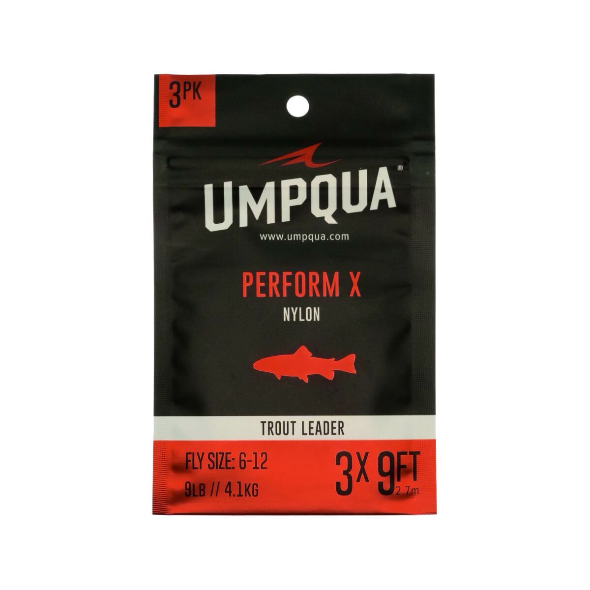 Umpqua Perform X Trout Leader - 3-Pack 6X, 10ft