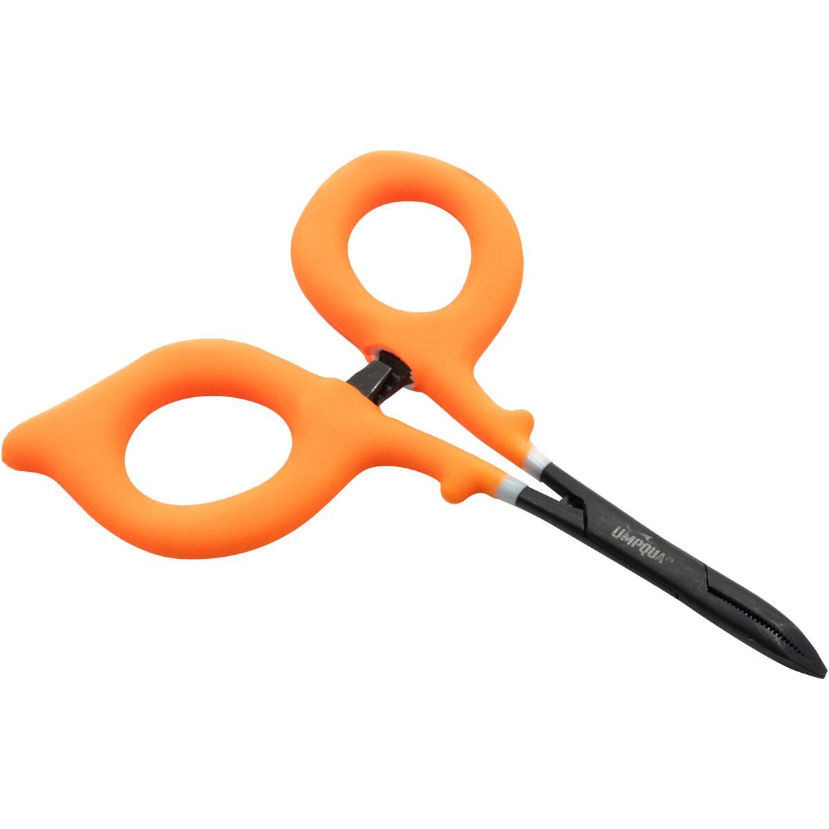 Image of Umpqua Rivergrip Hemo/Forceps Curved Hot Orange, One Size