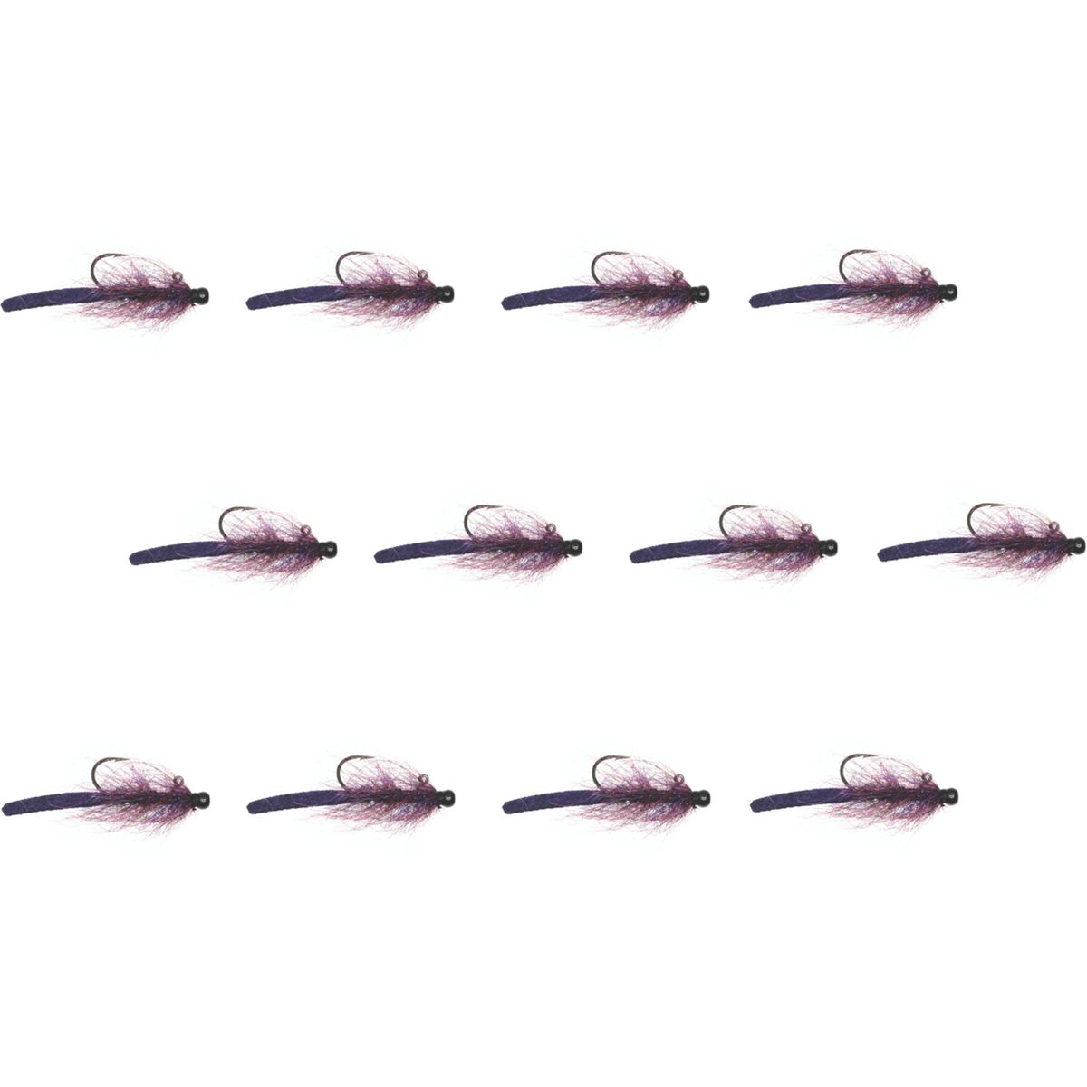 Umpqua Umpqua Balncd Leath Leech 12-Pack Purple, 10