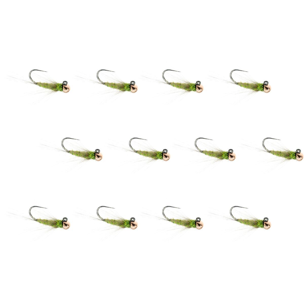 Umpqua Duracell Jig 12-Pack Olive, 14