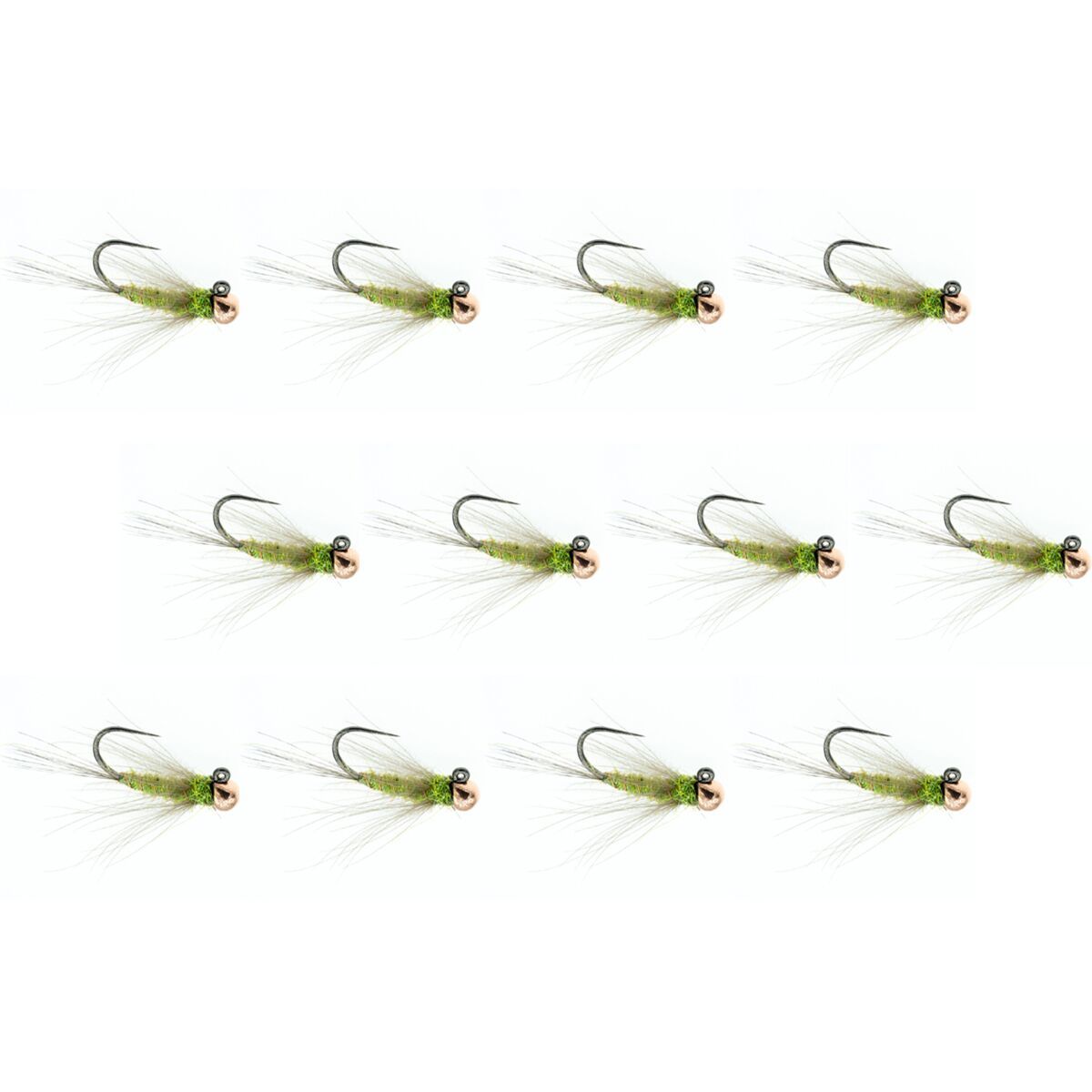 Umpqua Duracell Jig 12-Pack Olive2, 12