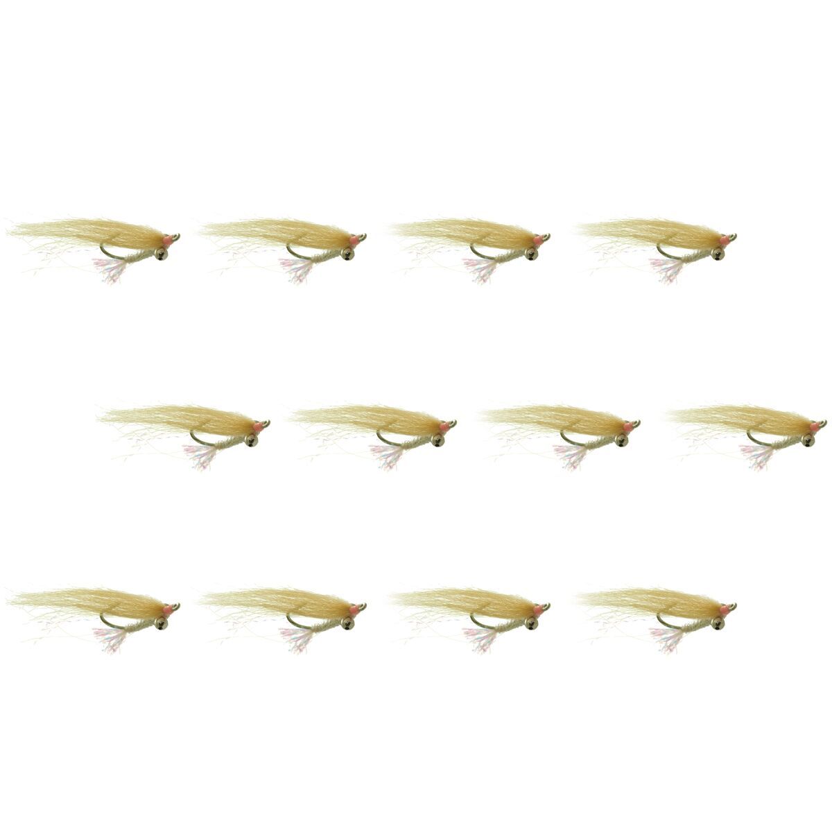 Umpqua Gotcha Weedless 12-Pack Tan/Pearl, 04