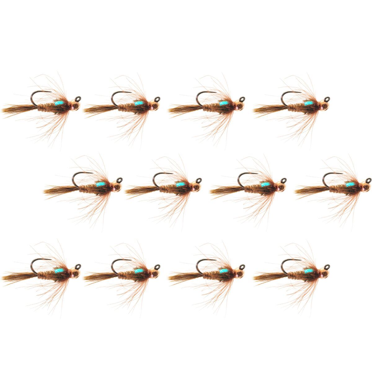 Umpqua Jigged Cdc Pt Tung 12-Pack Pheas Tail, 18